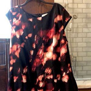 Calvin Klein sleeveless black dress, size 16W